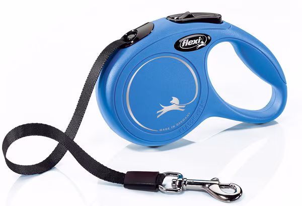 Flexi Classic Nylon Tape Retractable Dog Leash, Blue, X-Small: 10-ft long
